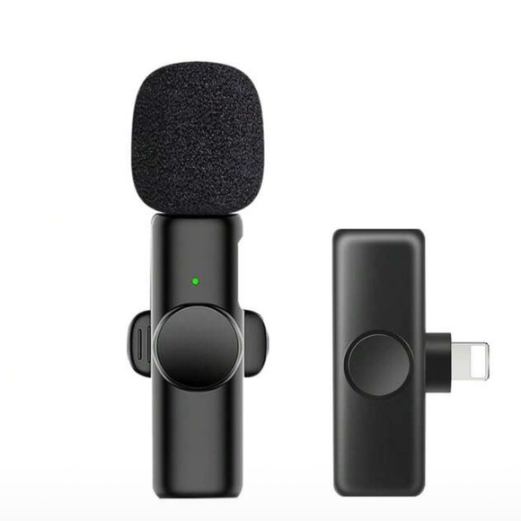 Wireless Lavalier Microphone for iPhone iPad - Black - Picture 1 of 6